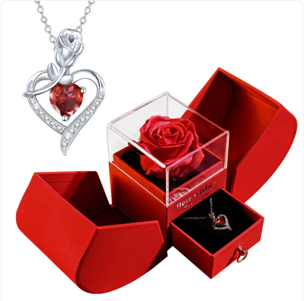 Christmas Necklace Jewelry Gift Box Set