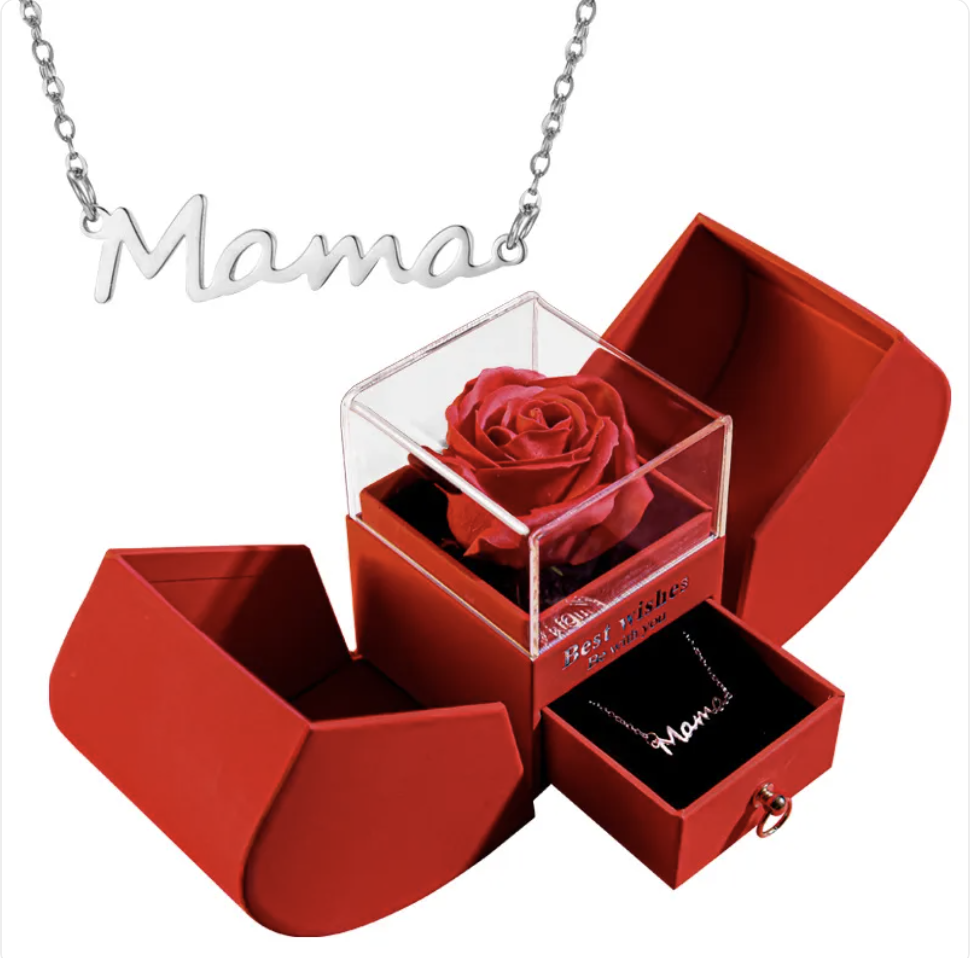 Christmas Necklace Jewelry Gift Box Set