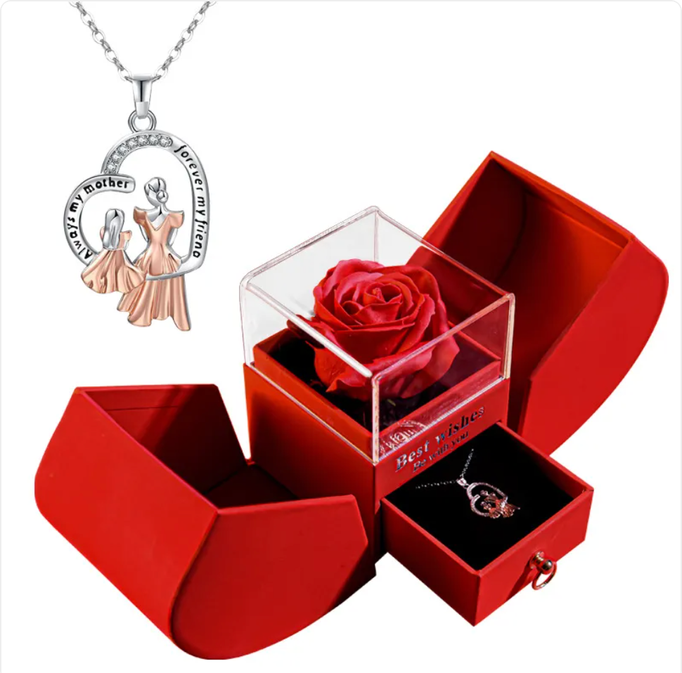 Christmas Necklace Jewelry Gift Box Set