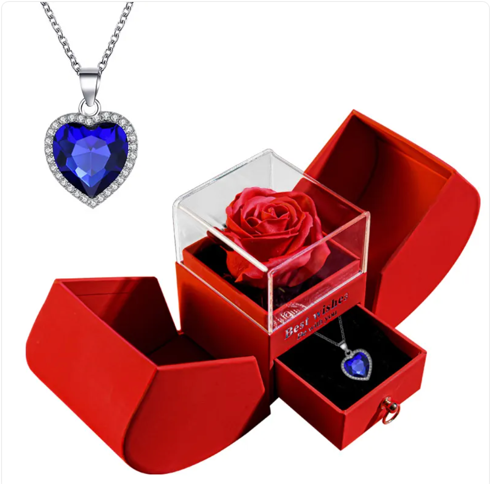 Christmas Necklace Jewelry Gift Box Set