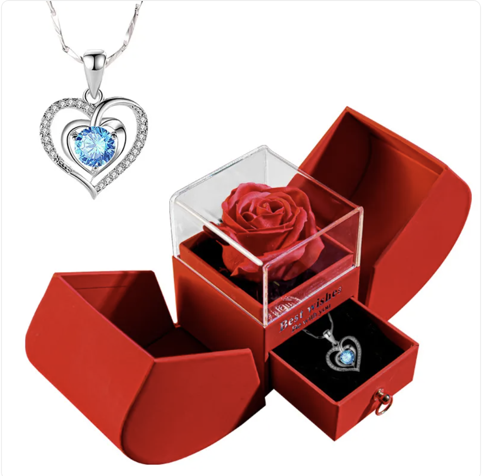 Christmas Necklace Jewelry Gift Box Set