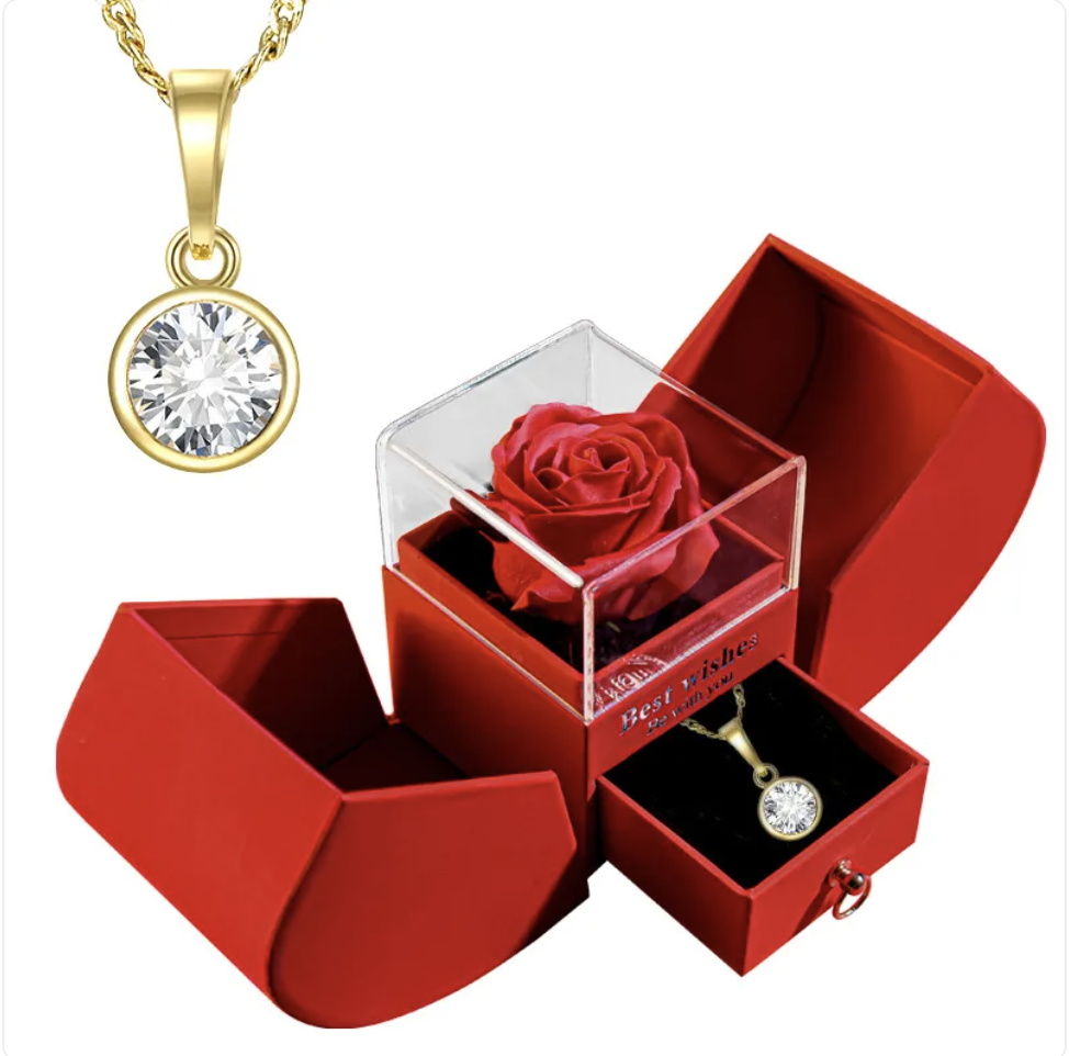 Christmas Necklace Jewelry Gift Box Set