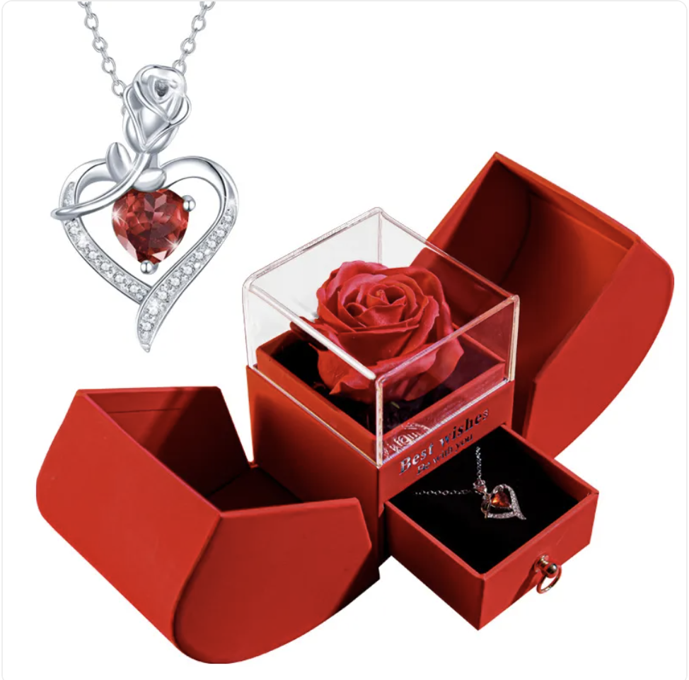 Christmas Necklace Jewelry Gift Box Set