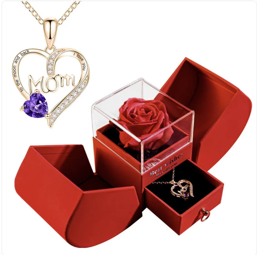 Christmas Necklace Jewelry Gift Box Set