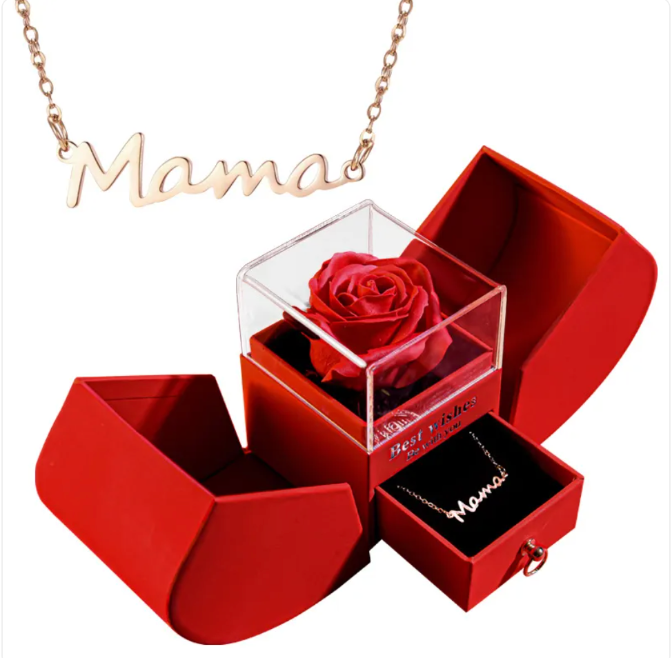 Christmas Necklace Jewelry Gift Box Set