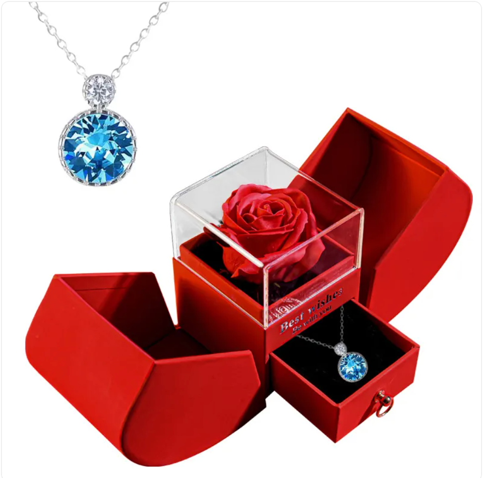 Christmas Necklace Jewelry Gift Box Set