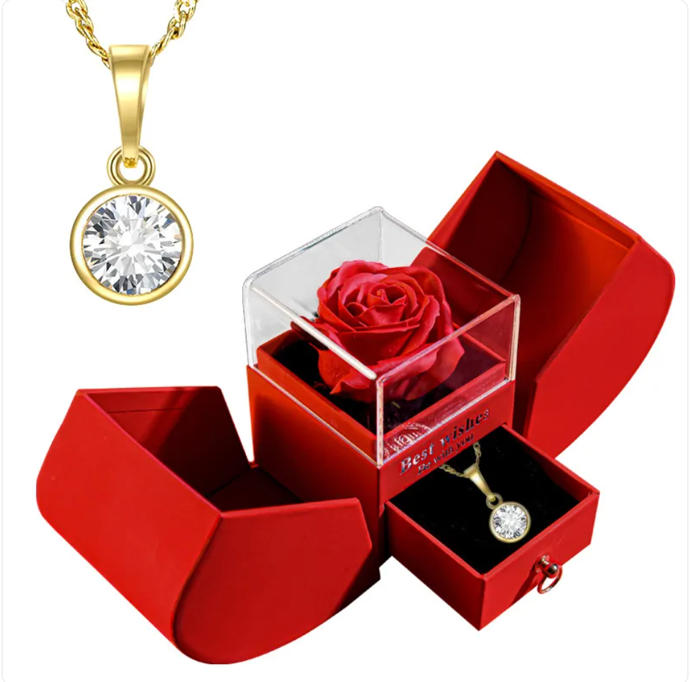 Christmas Necklace Jewelry Gift Box Set