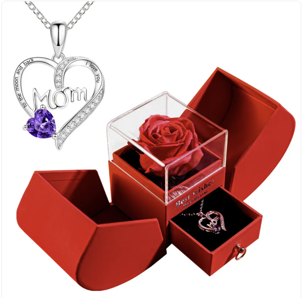 Christmas Necklace Jewelry Gift Box Set