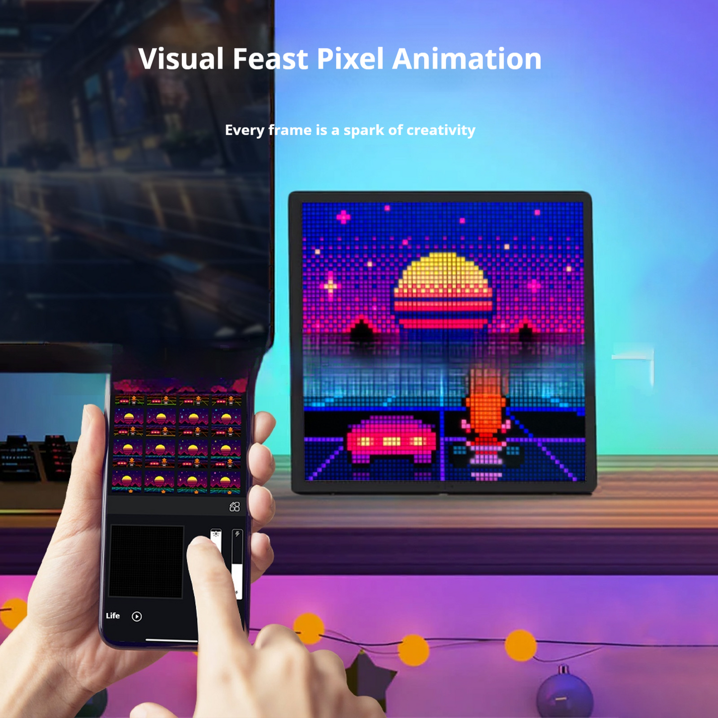 LED Pixel Bluetooth Game Frame