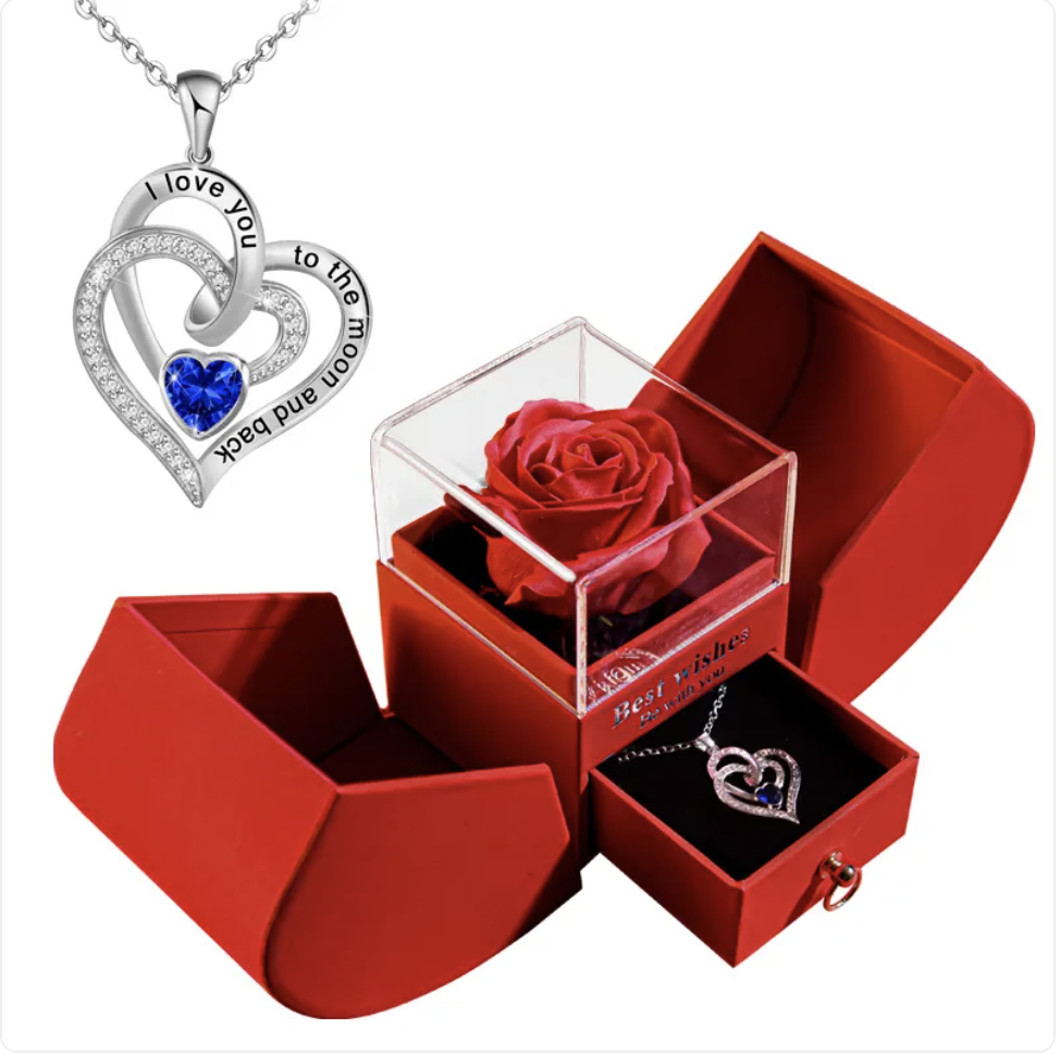 Christmas Necklace Jewelry Gift Box Set