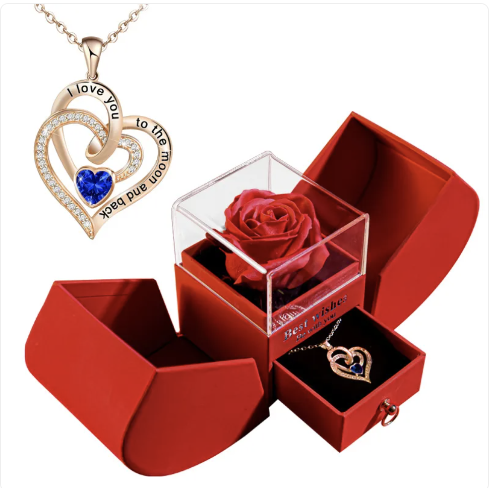 Christmas Necklace Jewelry Gift Box Set