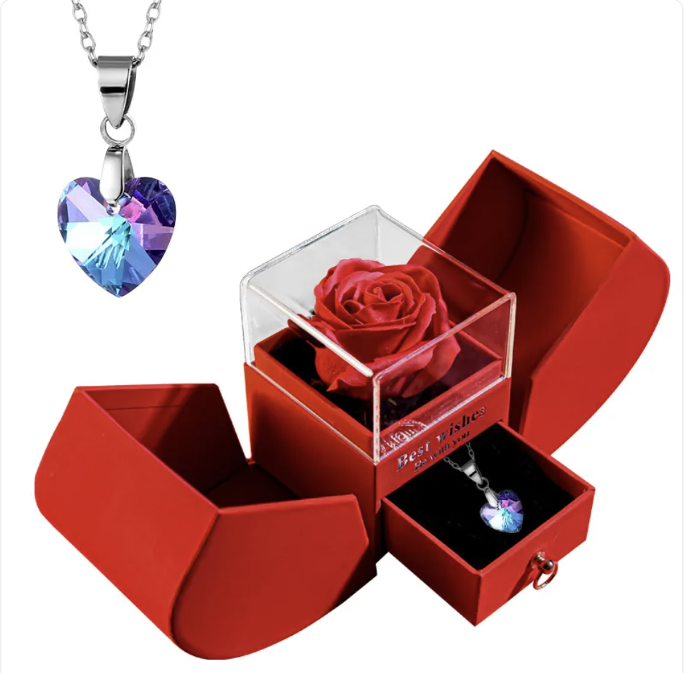 Christmas Necklace Jewelry Gift Box Set