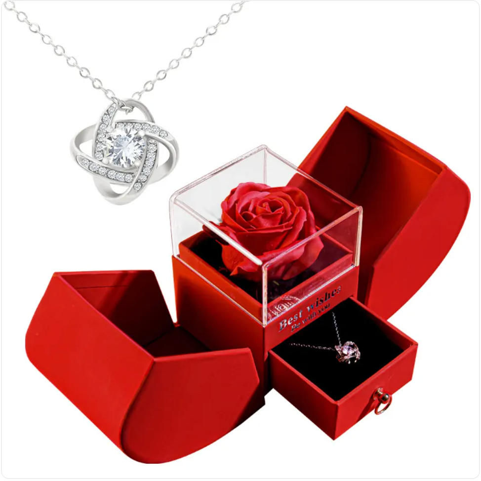 Christmas Necklace Jewelry Gift Box Set